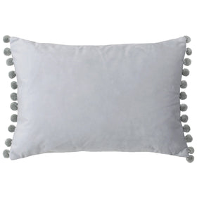 Fiesta Velvet 35cm x 50cm Filled Cushion Dove Silver