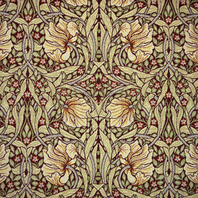 William Morris Pimpernel Tapestry Fabric Damson