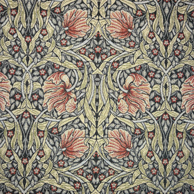 William Morris Pimpernel Tapestry Fabric Russet