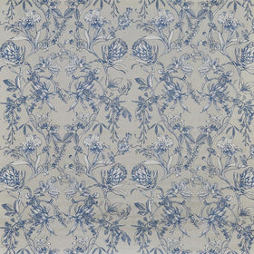 Linley Curtain Fabric Sapphire