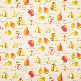 Autumn Fruits Curtain Fabric Linen