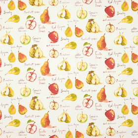 Autumn Fruits Curtain Fabric Watercolour