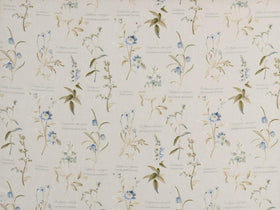 Botanical Gardens Curtain Fabric Chambray