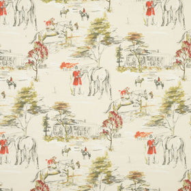 Burghley Curtain Fabric Natural