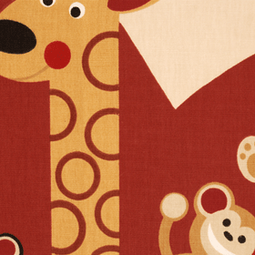 Cheeky Monkey Curtain Fabric Spice