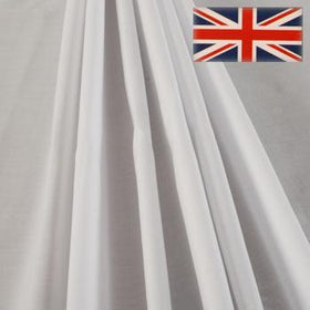 54 Platinum 100% Poly Cotton Sateen Lining White