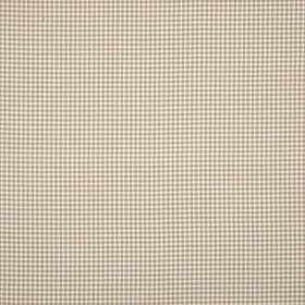 Gingham Curtain Fabric Beige