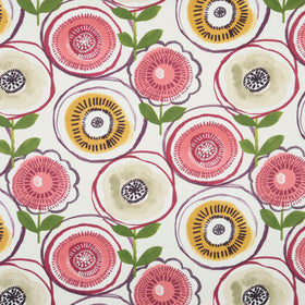 Indah Curtain Fabric Berry