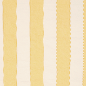 Corderd Stripe Curtain Fabric Lemon