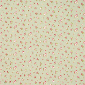 Clarke & Clarke Rosebud Fabric Sage