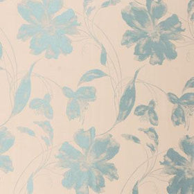Wisteria Curtain Fabric Aqua
