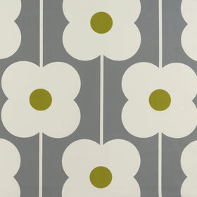 Orla Kiely - Abacus Flower Fabric Olive