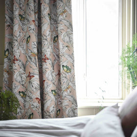 Acadia Curtain Fabric Blush
