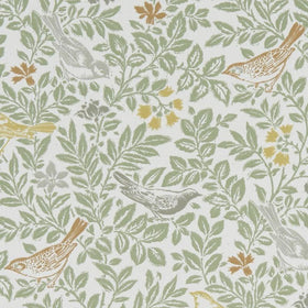 Clarke & Clarke Bird Song Fabric Autumn