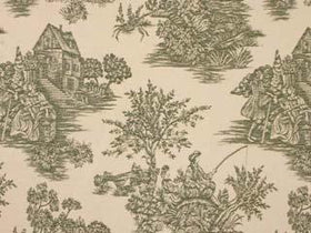 Damina Curtain Fabric Green