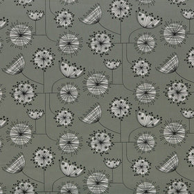 Missprint Dandelion Curtain Fabric Frenchgrey