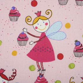Ballarina Curtain Fabric Rose