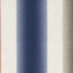 Amba Curtain Fabric Indigo / Spice