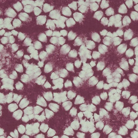 Batik Curtain Fabric Raspberry