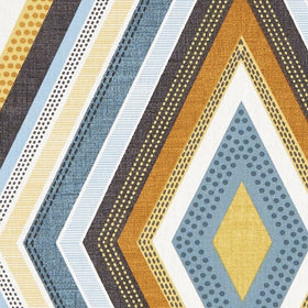Clarke & Clarke Terrazzo Fabric Teal / Spice