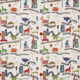 Prestigious Textiles Dino City Fabric Jungle