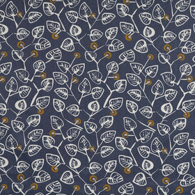 Elva Curtain Fabric Denim