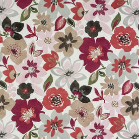 Emile Curtain Fabric Pomegranate
