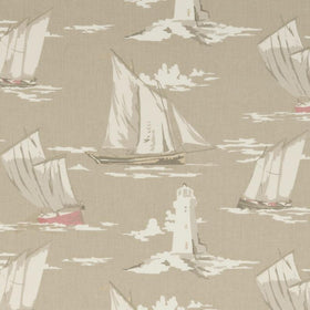 Skipper Curtain Fabric Taupe
