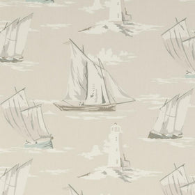 Skipper Curtain Fabric Surf