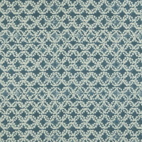 Batik Curtain Fabric Aqua
