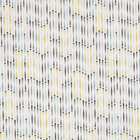 Clarke & Clarke Cassandra Fabric Charcoal / Chartreuse