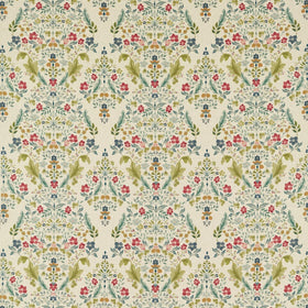 Gawthorpe Curtain Fabric Forest Linen