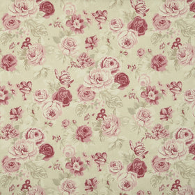 Clarke & Clarke Genevieve Fabric Raspberry