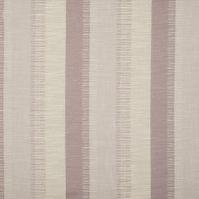 Genoa Stripe Curtain Fabric Heather