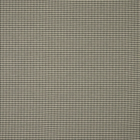 Gingham Check Fabric Black
