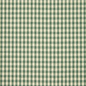 Gingham Check Curtain Fabric Green
