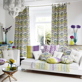 Pasha Curtain Fabric Cassis