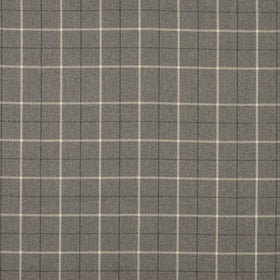 Heritage Check Curtain Fabric Grey
