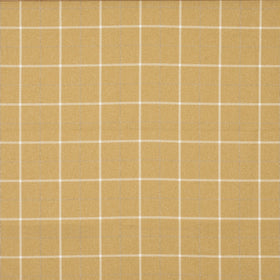 Heritage Check Curtain Fabric Mustard