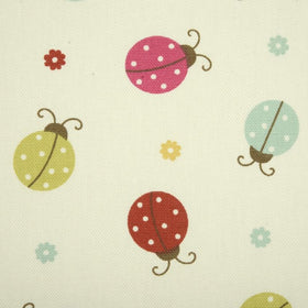 Ladybird Curtain Fabric Multi