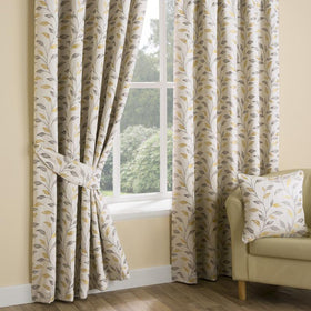 Lichen Made to Measure Curtains Ochre