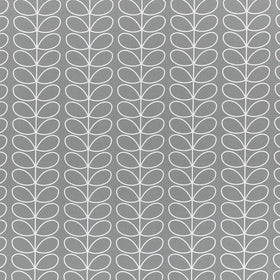 Orla Kiely - Linear Stem Fabric Silver