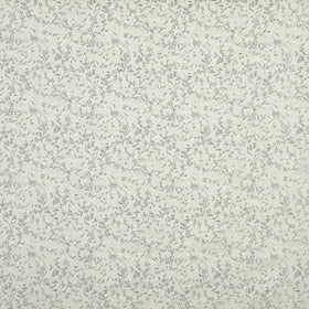 Little Leaf Curtain Fabric Duck Egg