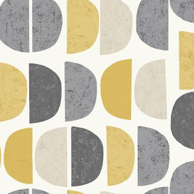 Luna Curtain Fabric Ochre