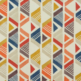 Maurice Curtain Fabric Burnt Orange
