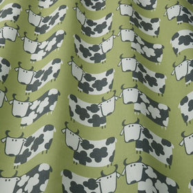 Moo Moo Curtain Fabric Kiwi