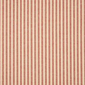 Narrow Stripe Curtain Fabric Red