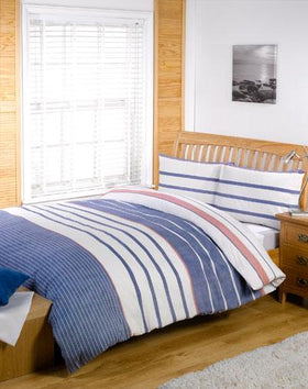 Nautical Duvet Cover Set Cream, Blue