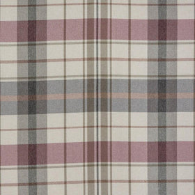 Nevis Check Fabric Rosso
