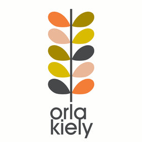 Orla Kiely Velvet Earlybird Feather Filled Cushion 50cm x 50cm Azure